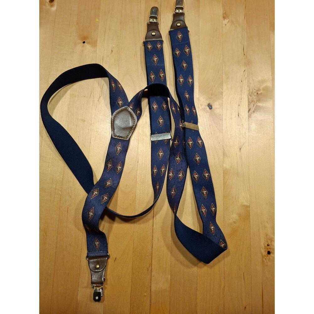 Walt Disney Mickey Mouse Suspenders Adjustable All Over Y-Back Vintage